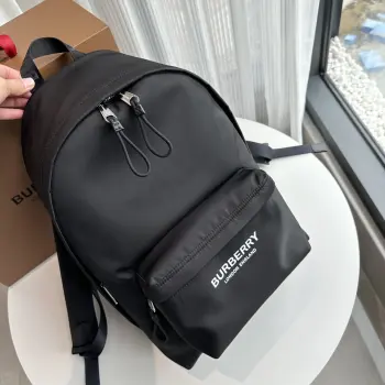 1091 Retro Plaid Nylon Backpack Backpack Replica Burberry backpacks