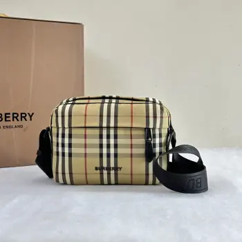 Plaid Paddy Bag Men s Crossbody Bag Replica Burberry mens bags