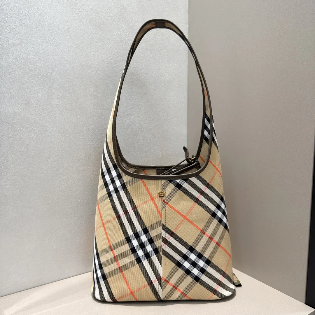 Burberry 6861 Latest Plaid Tote Bag Women s Shoulder Bag