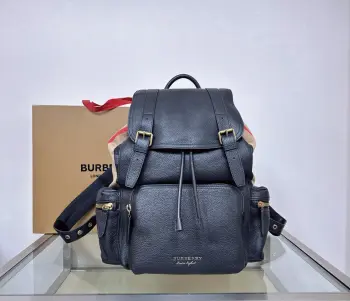 680173 Latest Model Pleated Calfskin Backpack Backpack Replica Burberry backpacks
