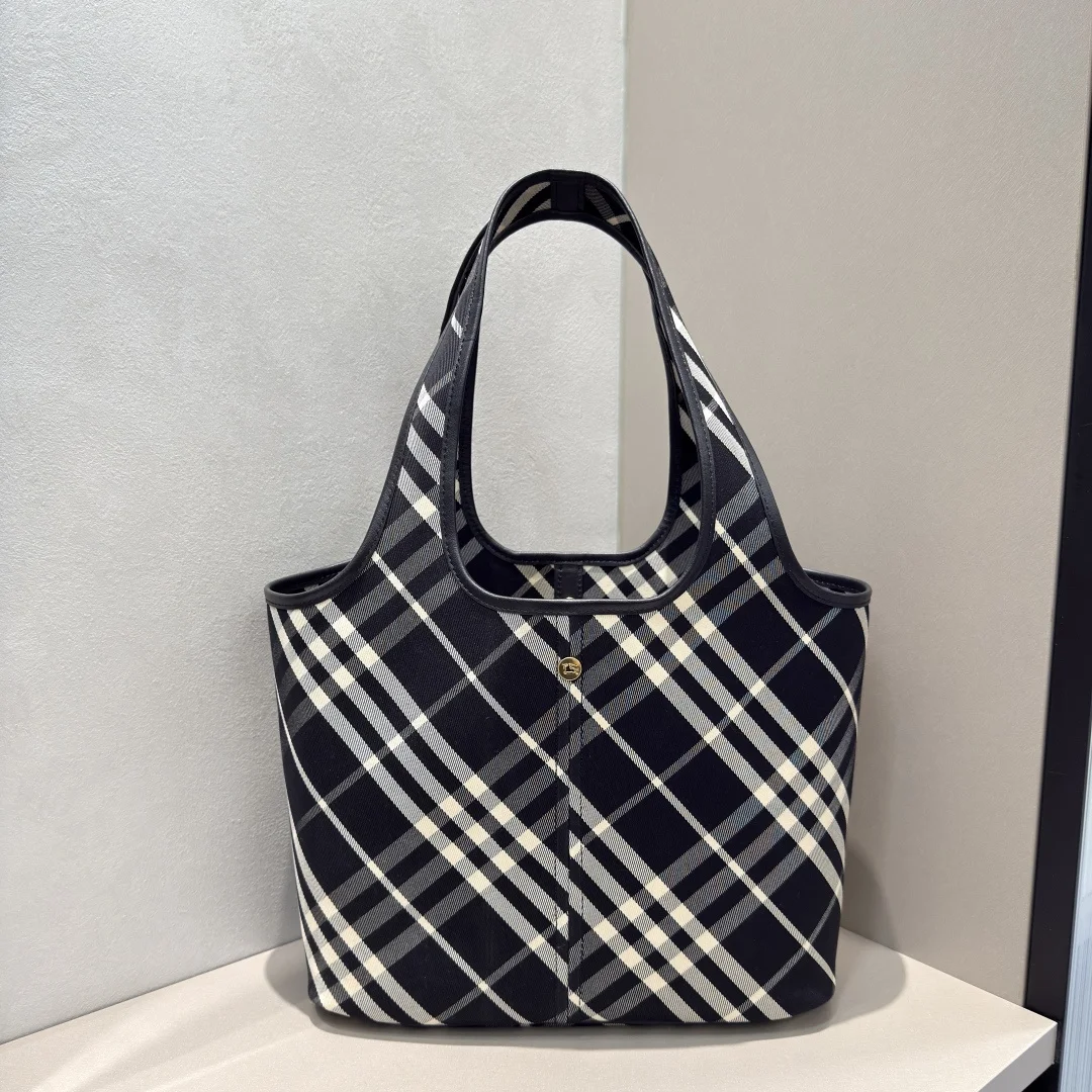 Burberry 6861 Latest Plaid Tote Bag Women s Shoulder Bag