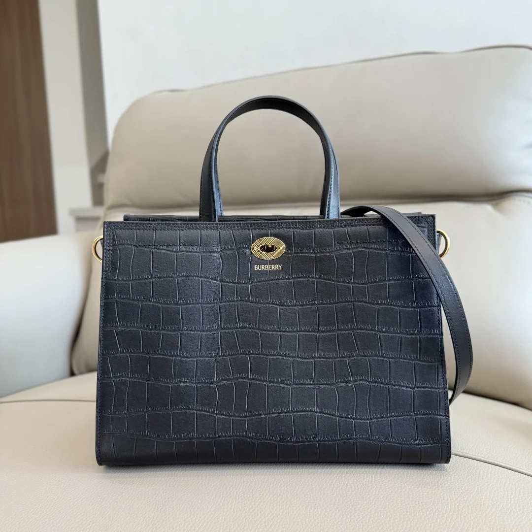 Burberry 3431 Crocodile Embossed Tote Bag Women s Crossbody Bag