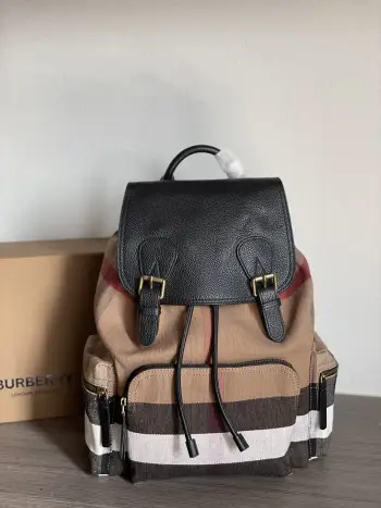 Plaid Military Backpack Replica Burberry backpacks