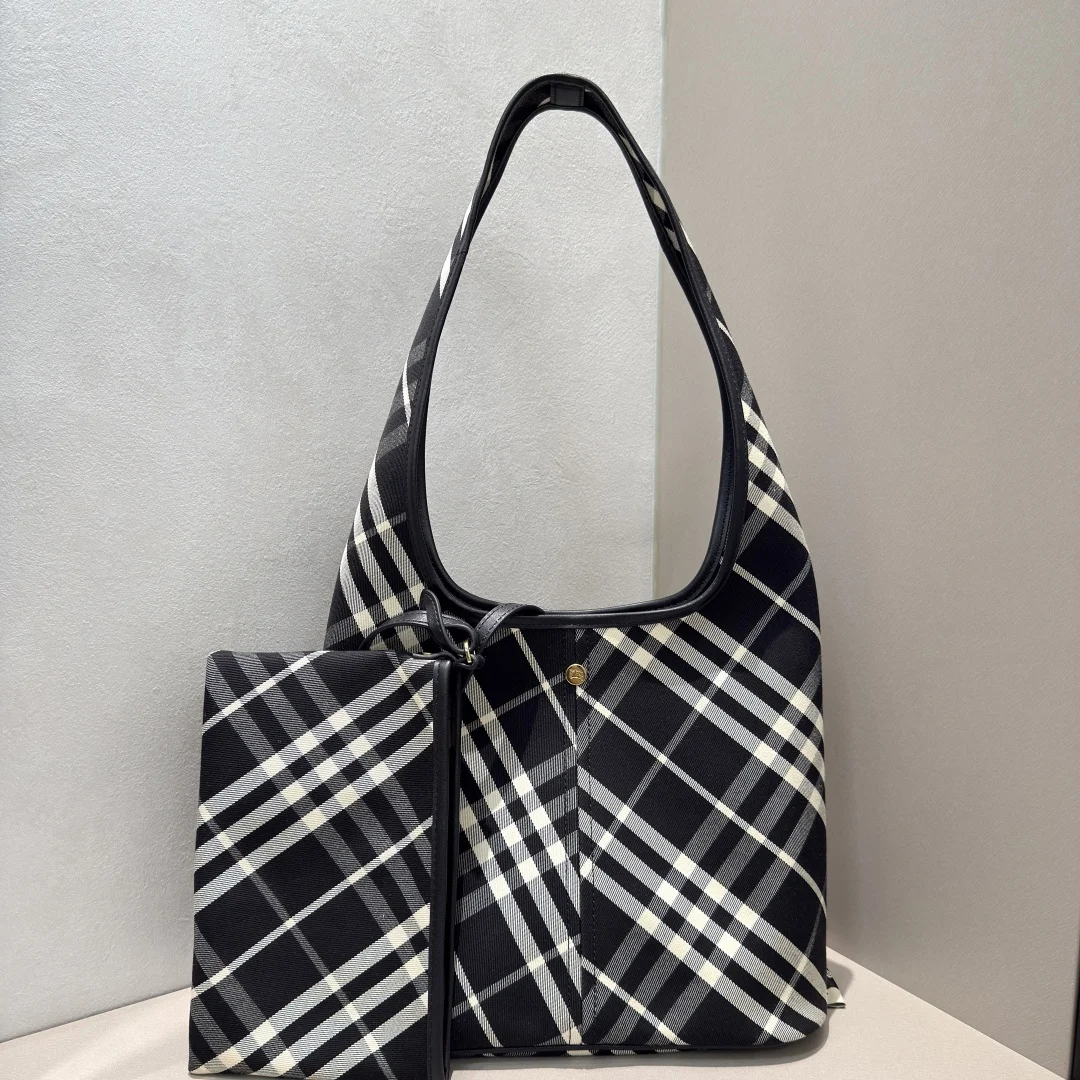 Burberry 6861 Latest Plaid Tote Bag Women s Shoulder Bag