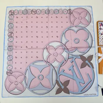Patterned silk scarf Replica Louis Vuitton Scarves and Shawls
