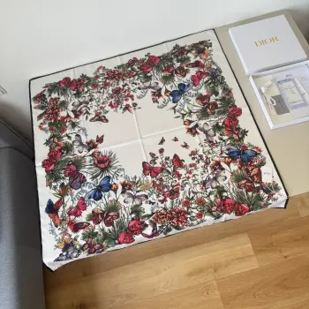 Dior patterned silk scarf Replica Dior Scarves and Shawls