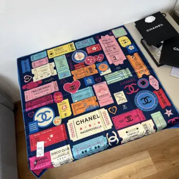 Silk square scarf by Xiao Xiang Replica Chanel Scarves and Shawls