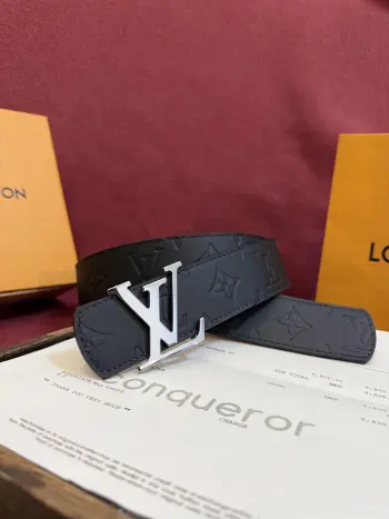 经典金属铜扣双面腰带 高仿LV男士腰带