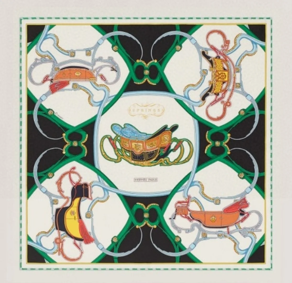 Hermes Diagonal silk scarf Hermes Diagonal silk scarf