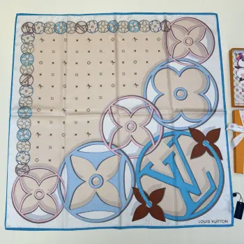 Patterned silk scarf Replica Louis Vuitton Scarves and Shawls
