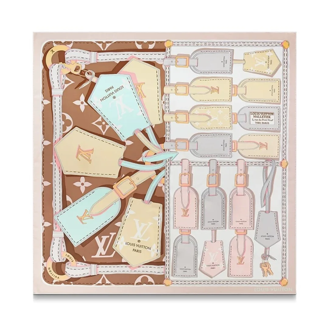 Louis Vuitton Reliant on printed silk scarves Louis Vuitton Reliant on printed silk scarves