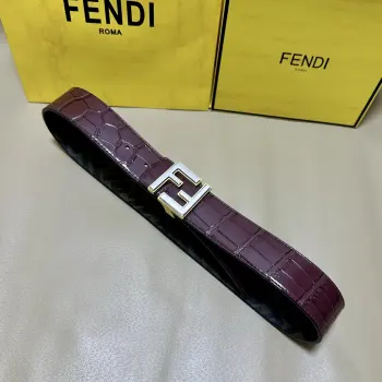 双环正反用腰带 高仿芬迪男士腰带