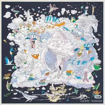 Pearl Pattern Double Silk Scarf Replica Hermes Scarves and Shawls