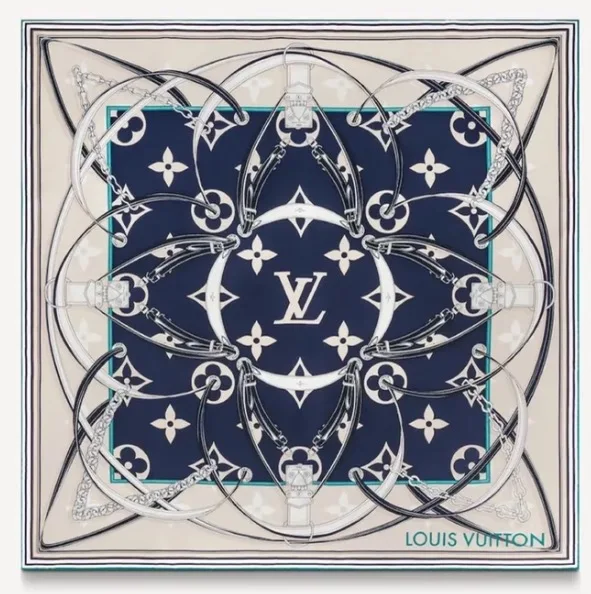 Louis Vuitton Patterned silk scarf Louis Vuitton Patterned silk scarf