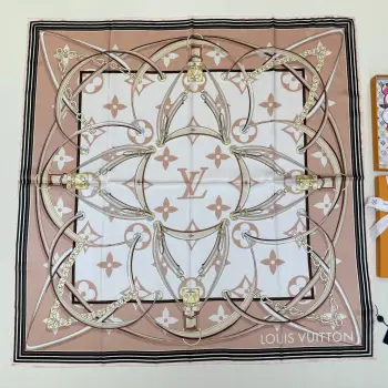 Patterned silk scarf Replica Louis Vuitton Scarves and Shawls
