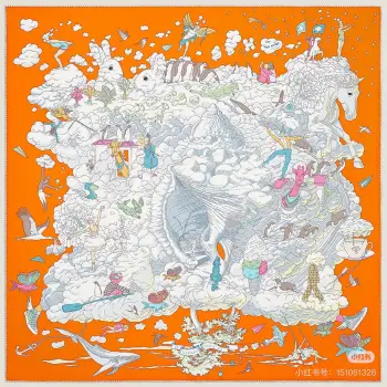 Pearl Pattern Double Silk Scarf Replica Hermes Scarves and Shawls