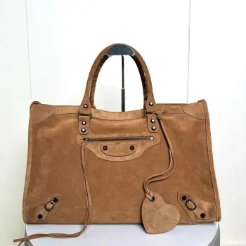 188069 新款麂皮款 女士斜挎包高仿巴黎世家女包