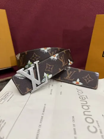 男士精品 印花双面腰带 高仿LV男士腰带