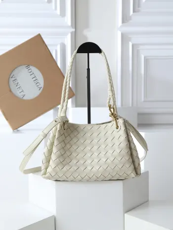 835921  新款编织皮革肩背包  女士斜挎包高仿BV女包