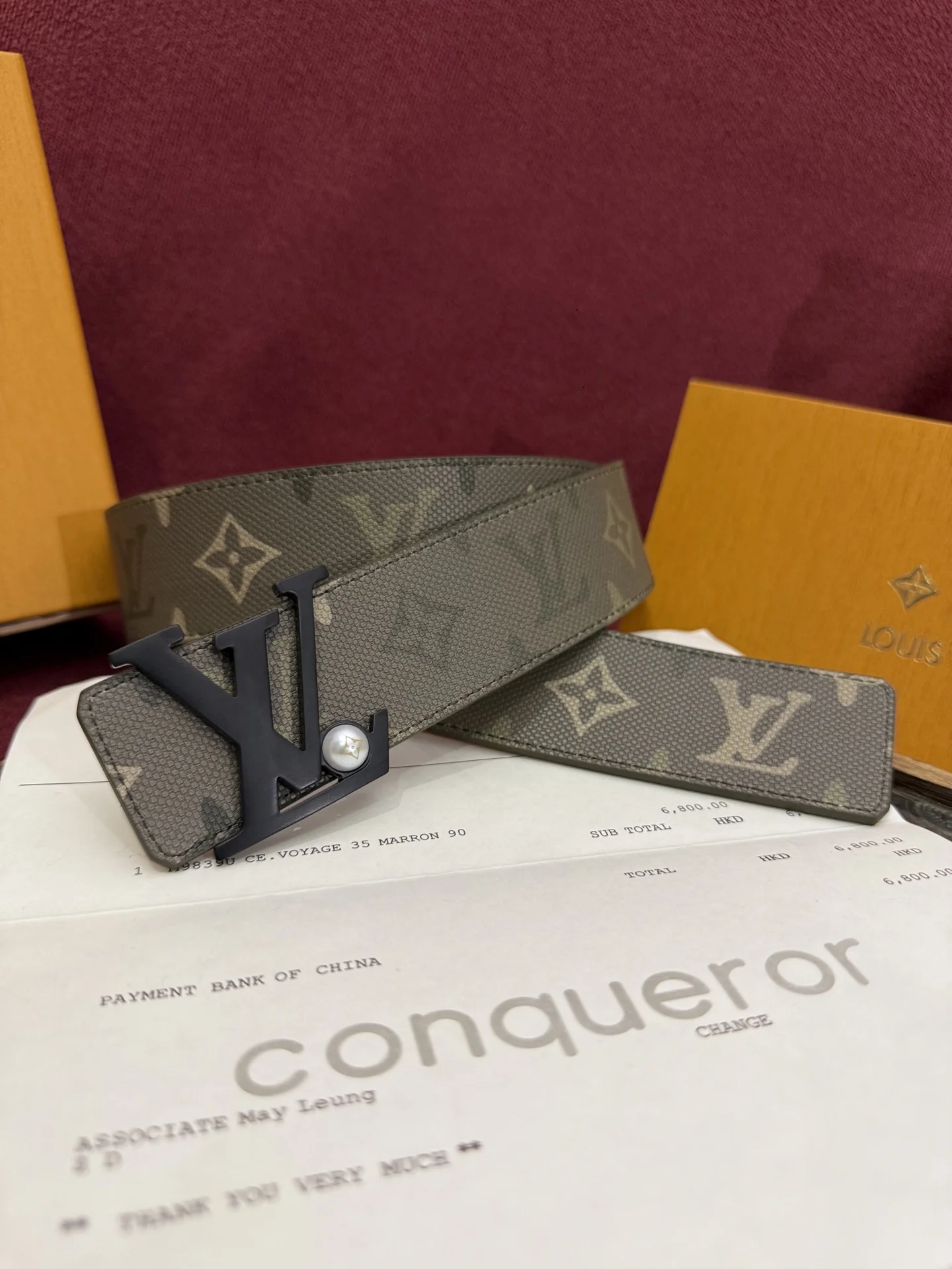 LV 男士精品 印花双面腰带 LV 男士精品 印花双面腰带