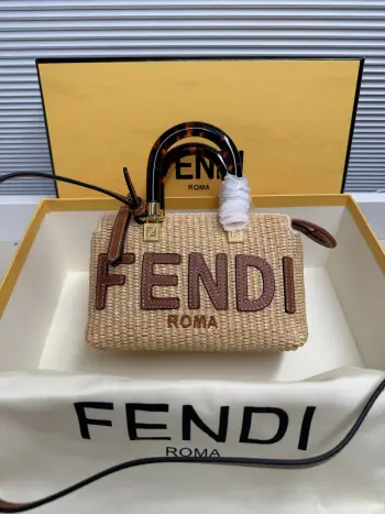 067  夏日草编迷你包 女士斜挎包高仿芬迪女包