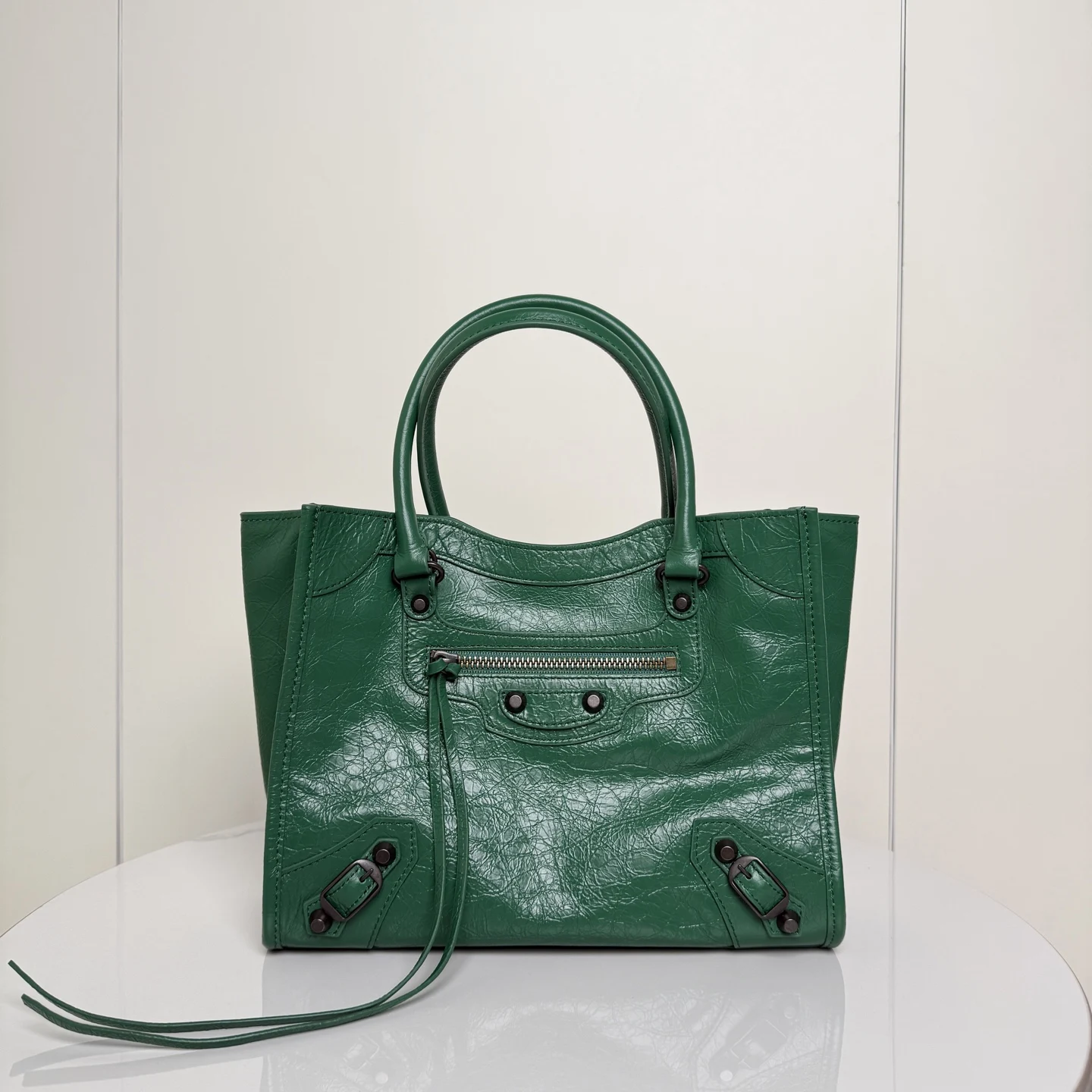 巴黎世家 188078 绿色竖版托特包 女士斜挎包 巴黎世家 188078 绿色竖版托特包 女士斜挎包