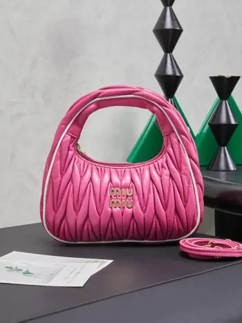 5BC125 复古磨砂手袋 女士单肩包 高仿缪缪女包