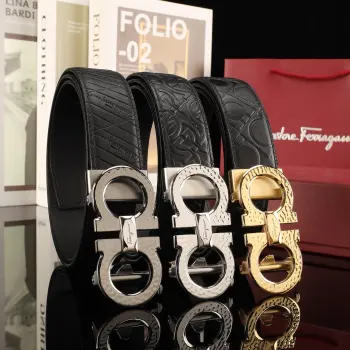 男士精品钢扣自动带 高仿菲拉格慕男士腰带