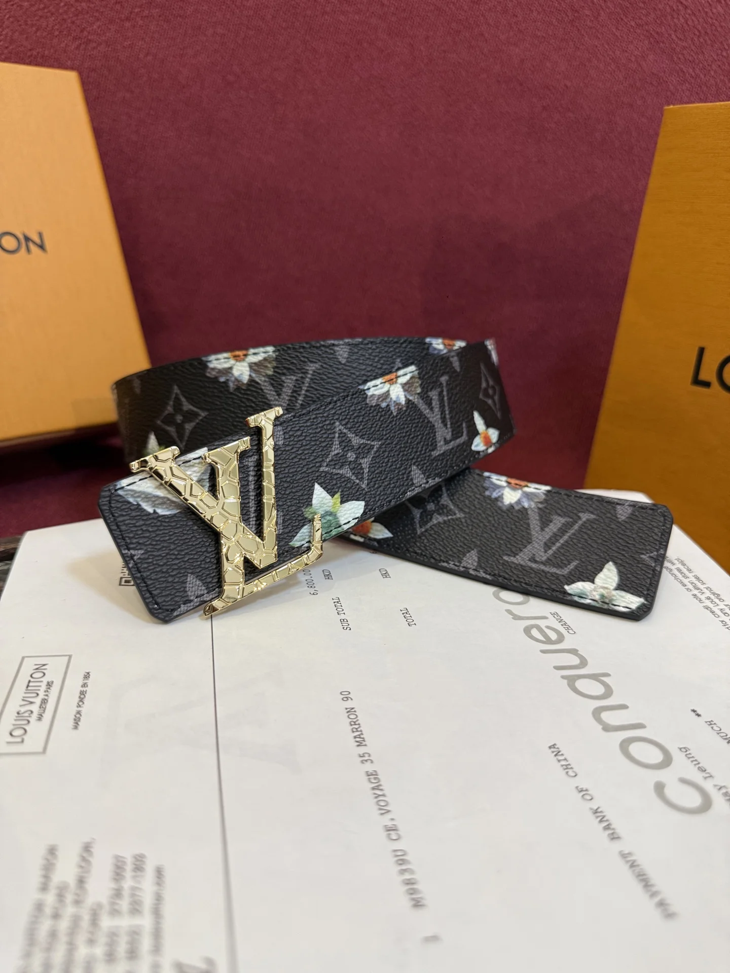 LV 男士精品 印花双面腰带 LV 男士精品 印花双面腰带