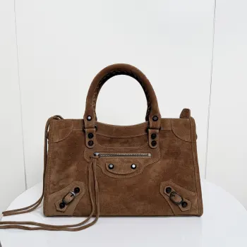 188071 新款麂皮款 女士斜挎包高仿巴黎世家女包