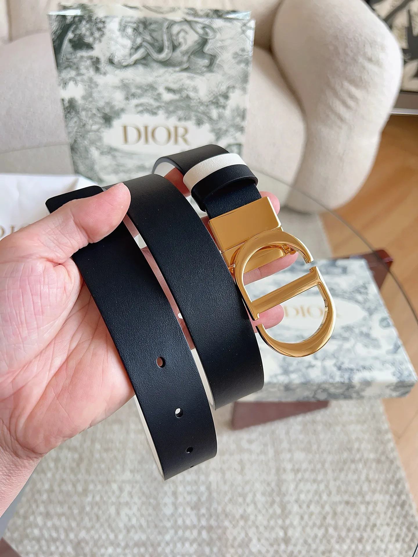 迪奥 男士精品 印花双面腰带 迪奥 男士精品 印花双面腰带