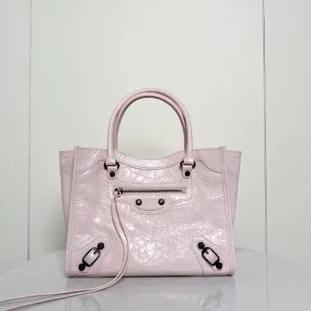 188078 杏色竖版托特包 女士斜挎包高仿巴黎世家女包