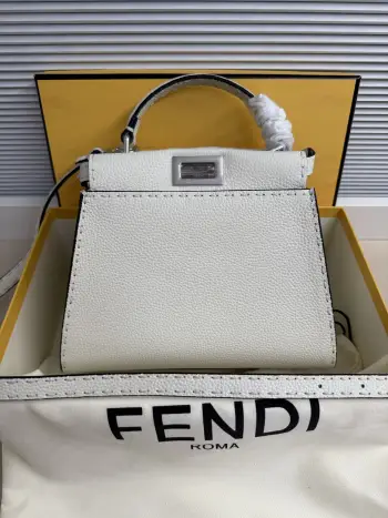 8BN266 七层油边涂抹手袋 女士斜挎包高仿芬迪女包