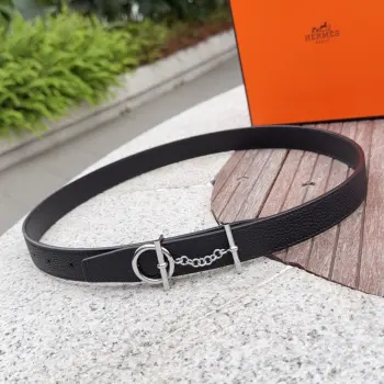 新款金/银扣女款皮带 高仿爱马仕女士腰带