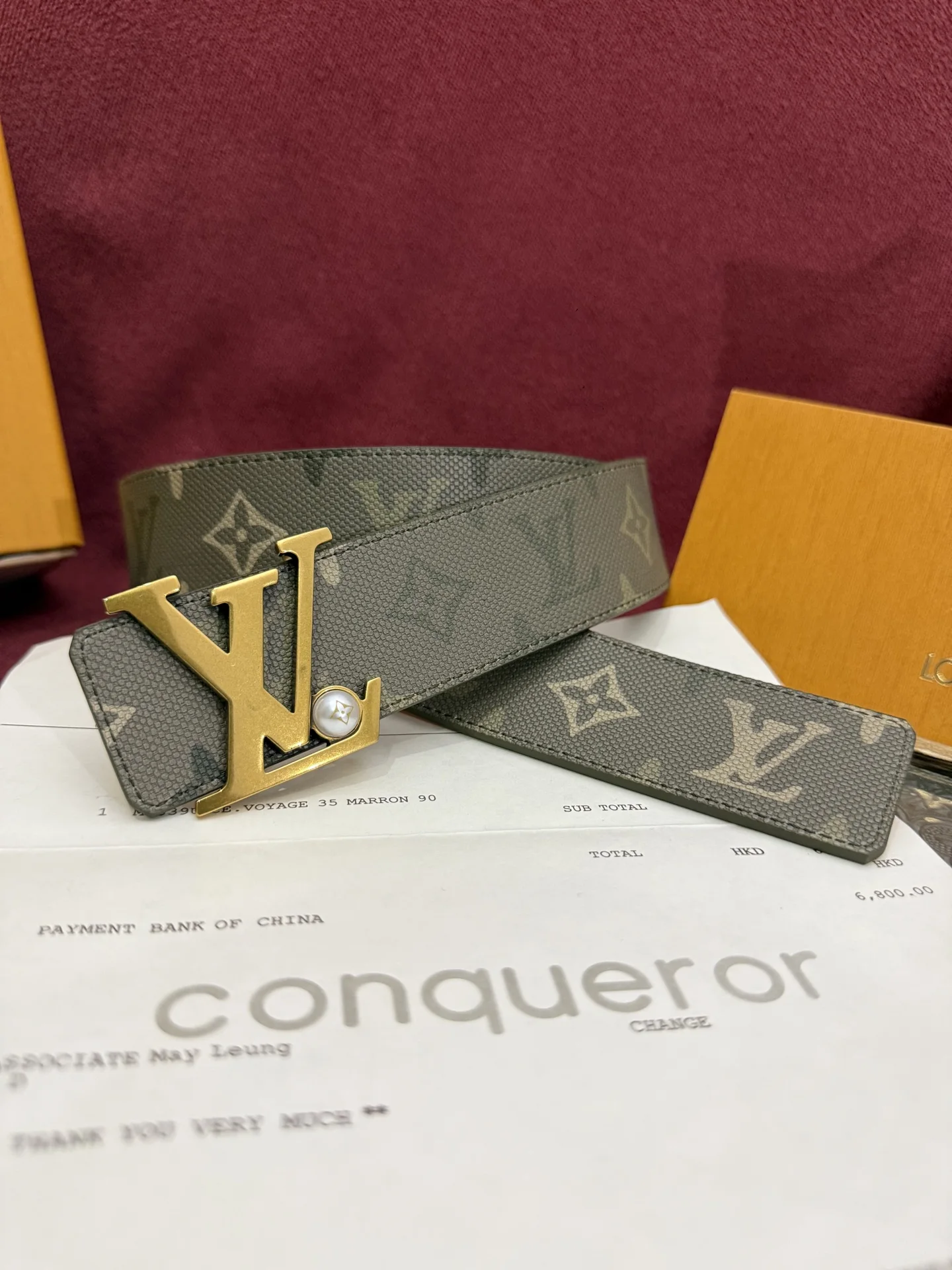 LV 男士精品 印花双面腰带 LV 男士精品 印花双面腰带