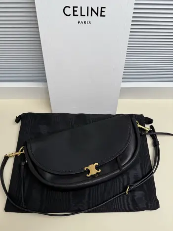 L10373 大利  进口羊皮半月包  女士斜挎包高仿赛琳女包