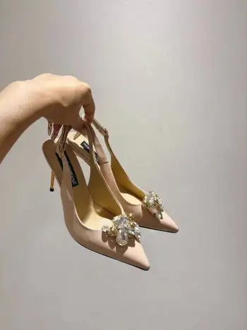 新款尖头漆皮高跟鞋 高仿杜嘉班纳女士高跟鞋/单鞋