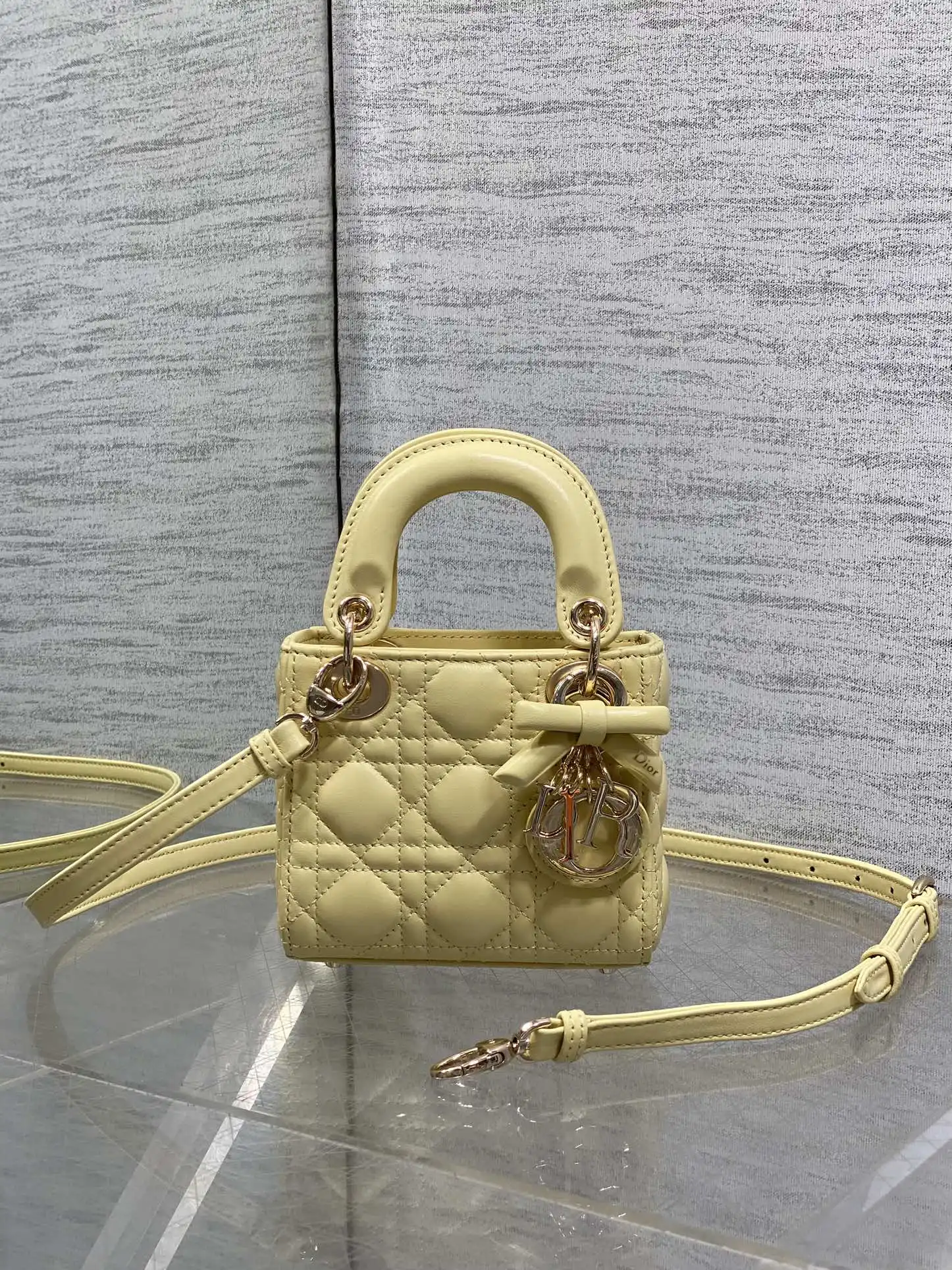 迪奥 最新蝴蝶结戴妃包 女士斜挎包