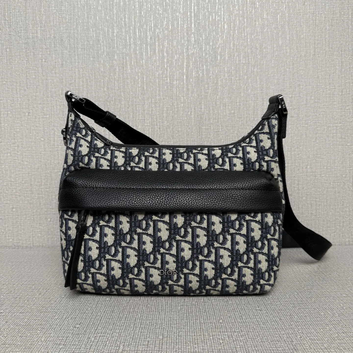 迪奥 经典老花水饺包信使包 男士斜挎包