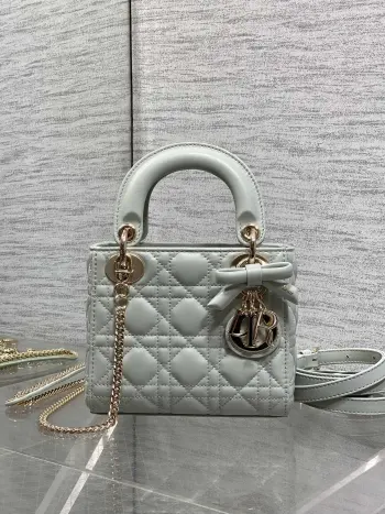 最新蝴蝶结戴妃包 女士斜挎包 高仿迪奥女包