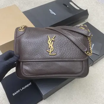 633178 大象纹黑/银手袋 女士斜挎包 高仿圣罗兰女包