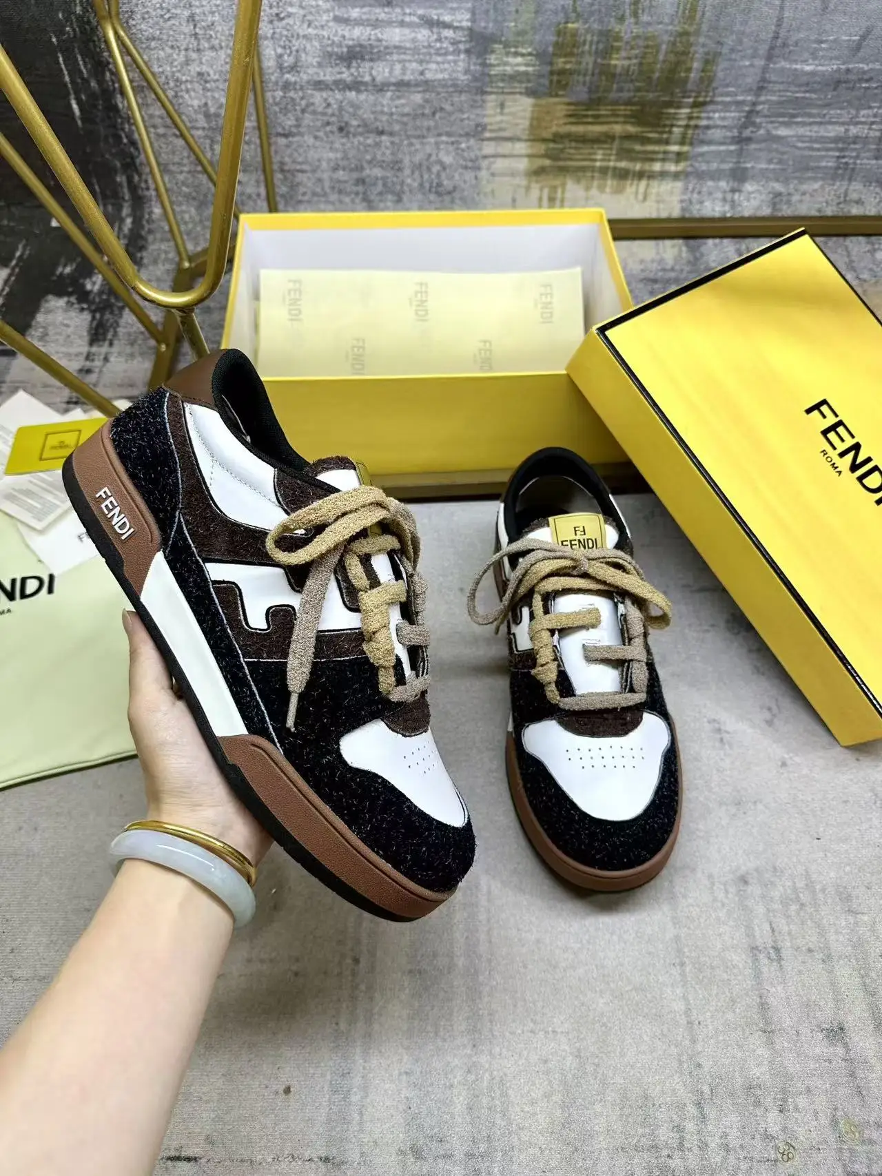 芬迪 Match一脚蹬运动鞋