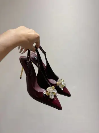 新款尖头漆皮高跟鞋 高仿杜嘉班纳女士高跟鞋/单鞋