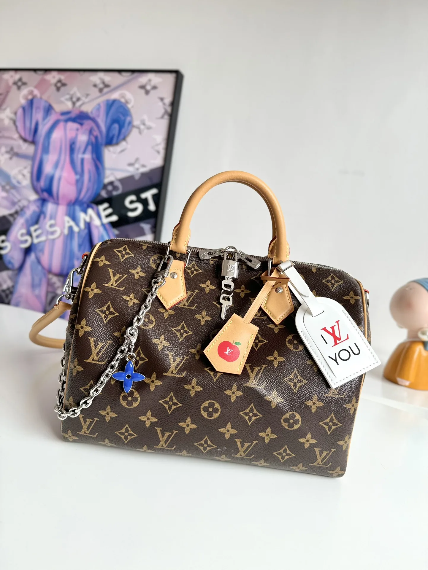 LV M12803 涂层帆布手袋 女士斜挎包