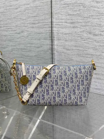  最新深灰牛仔布饭盒包 女士斜挎包 高仿迪奥女包