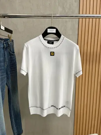  2026新款休闲针织短袖翻领Polo 高仿芬迪T恤/POLO衫