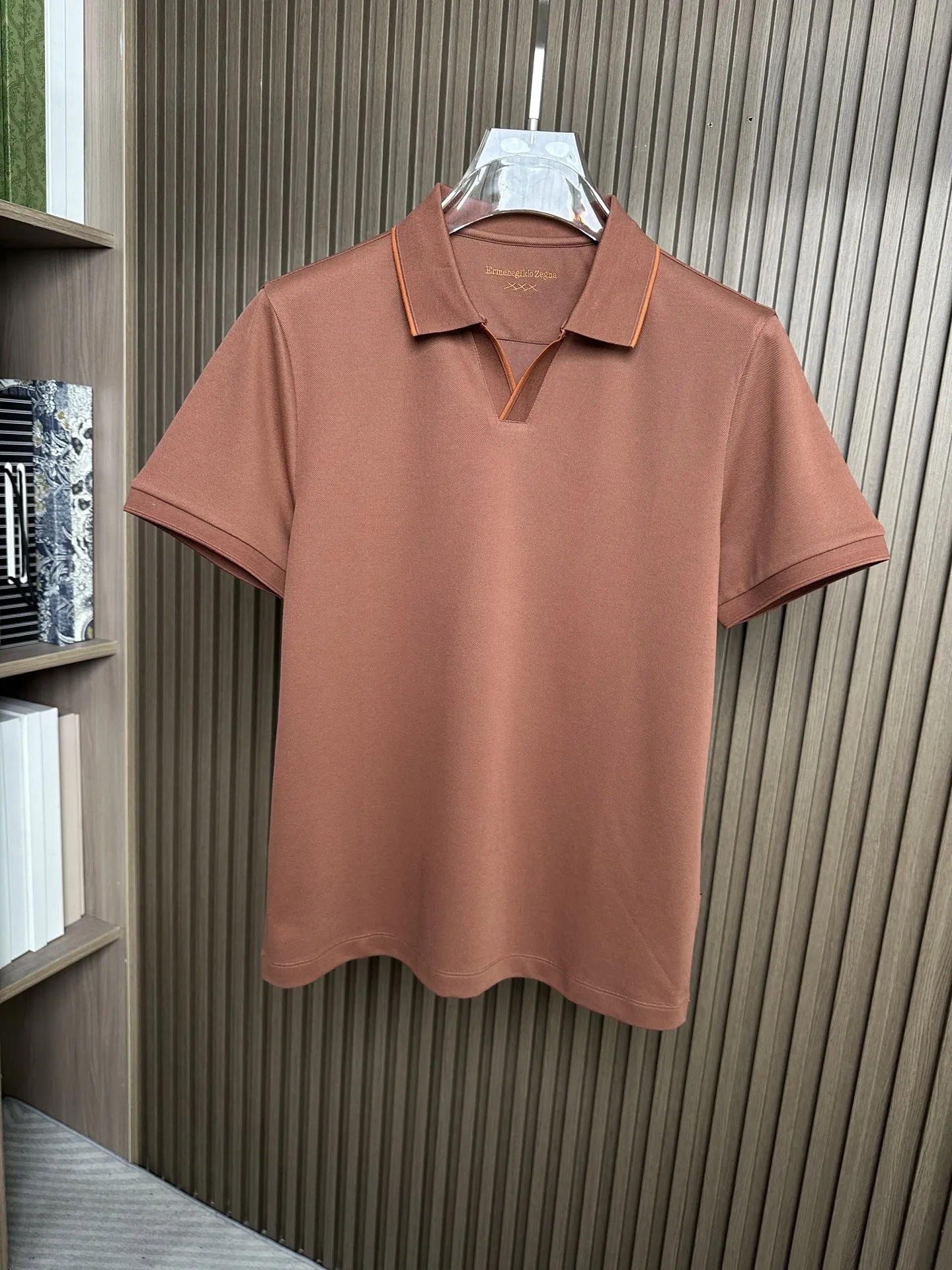 杰尼亚 春夏新品珠地短袖