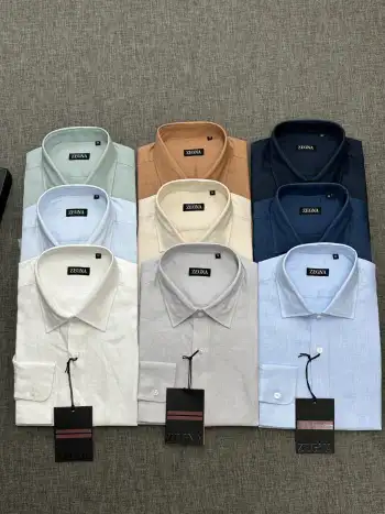 最全亚麻9色衬衫 高仿杰尼亚衬衫