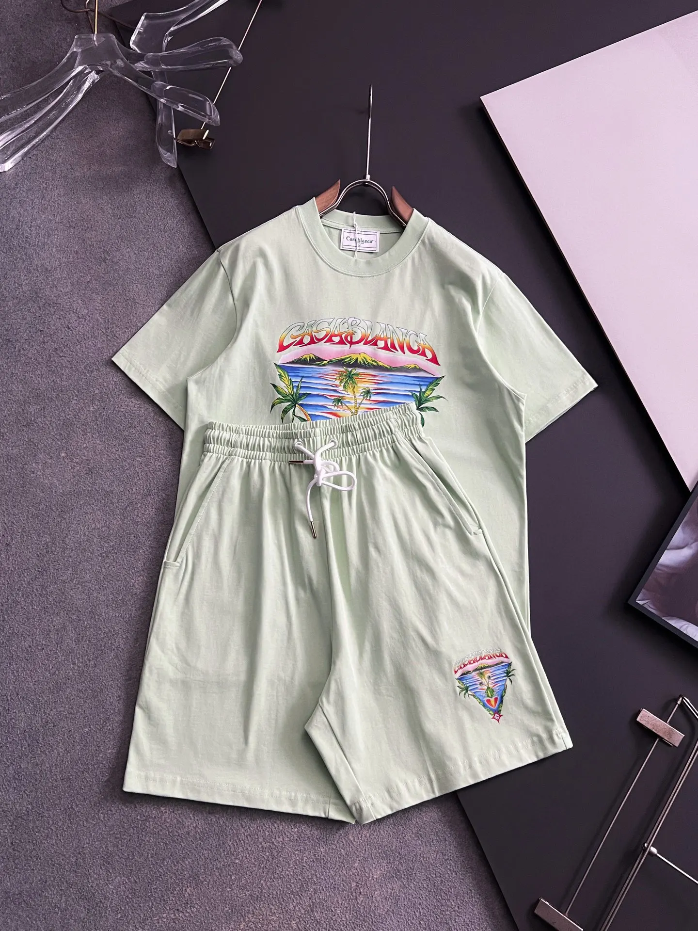 Casablanc 2026 New High Sleeve T-Shirt Set Casablanc 2026 New High Sleeve T-Shirt Set