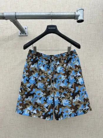 迷彩GG印花抽绳短裤 高仿古奇短裤/沙滩裤